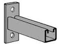 Single Channel Reversible Bracket 12" SS - Click Image to Close
